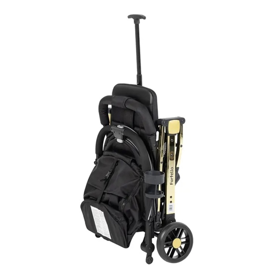 Коляска прогулочная Farfello Comfy Go Chrome Chrome Golden Black - 7